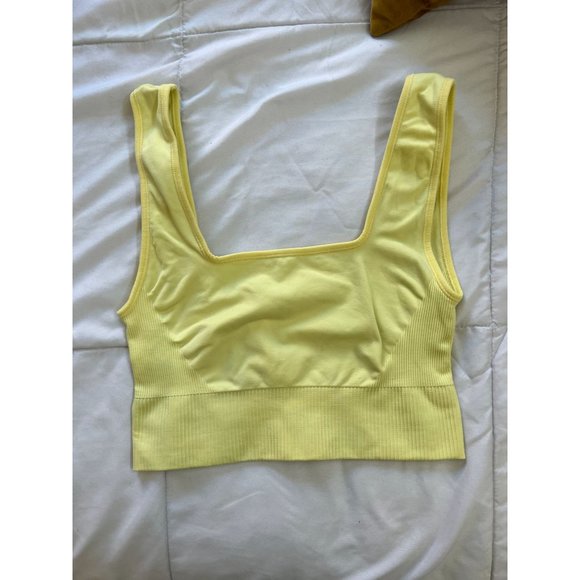 Sweaty Betty Balance Seamless Low Impact Sports Bra Yellow - Picture 2 of 5